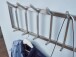 Wandgarderobe >WL6.443< in matt poliert, Metall - 65x30x10cm (BxHxT)