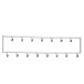 Garderobenleiste >WL6.445< in matt poliert, Metall - 80x20x4cm (BxHxT)