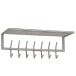 Wandgarderobe >WL6.448< in poliert, Metall - 75x29x30cm (BxHxT)