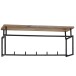 Wandgarderobe >WL6.450< in Mango, Massivholz / Metall - 71x29x20cm (BxHxT)