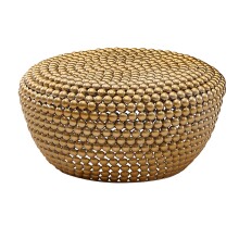 Couchtisch >WL6.456< in Gold, Aluminium - 30x60cm...