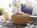 Couchtisch >WL6.456< in Gold, Aluminium - 30x60cm (HxD)