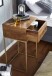 Nachtkonsole >WL6.478< in Mango / Gold, Massivholz / Metall - 40x75x35cm (BxHxT)