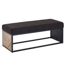 Sitzbank >WL6.487< in Mango / Schwarz - 105x40x40...