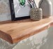 Wandboard >WL6.512< in Akazie, Massivholz - 40x4x26cm (BxHxT)
