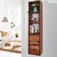 Hängeregal >WL6.522< in Sheesham, Massivholz -...