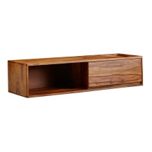 Lowboard >WL6.524< hängend, in Sheesham, Massivholz - 108x25x34cm (BxHxT)
