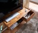 Lowboard >WL6.524< hängend, in Sheesham, Massivholz - 108x25x34cm (BxHxT)