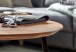 Couchtisch >WL6.526< in Sheesham, Massivholz / Edelstahl - 45x60cm (HxD)