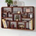 Wandregal >WL6.529< in Sheesham, Massivholz - 80x55x15cm (BxHxT)