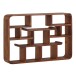 Wandregal >WL6.529< in Sheesham, Massivholz - 80x55x15cm (BxHxT)