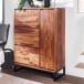 Schuhkommode >WL6.531< in Sheesham - 88x120x40 (BxHxT)