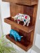 Wandregal >WL6.532< in Sheesham, Massivholz - 30x80x10cm (BxHxT)