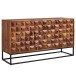Sideboard >WL6.545< in Sheesham / schwarz - 145x81x45 (BxHxT)