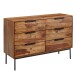 Sideboard >WL6.564< in Sheesham / schwarz - 117x80x42 (BxHxT)