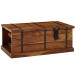 Truhentisch >WL6.565< in Sheesham / schwarz - 100x40x60 (BxHxT)