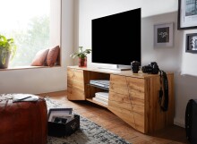 Lowboard >WL6.577< in Eiche Dekor, Holzwerkstoff - 160x50x40cm (BxHxT)