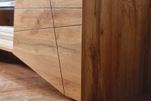 Lowboard >WL6.577< in Eiche Dekor, Holzwerkstoff - 160x50x40cm (BxHxT)