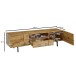 Lowboard >WL6.581< in Eiche Dekor, Holzwerkstoff - 160x45x43cm (BxHxT)