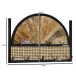 Wandgarderobe >WL6.590< in Mango, Massivholz / Metall - 53x40x8cm (BxHxT)