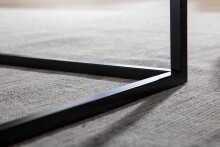 Couchtisch >WL6.603< in Schwarz, Metall - 60x40x60cm (BxHxT)