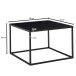 Couchtisch >WL6.603< in Schwarz, Metall - 60x40x60cm (BxHxT)