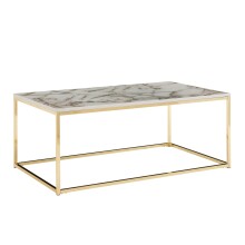 Couchtisch >WL6.606< in Marmor Optik Weiß /...