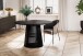 Esstisch >WL6.802< in Mango Schwarz, Massivholz - 77x12cm (HxT)