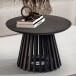 Couchtisch >WL6.810< in Mango Schwarz, Massivholz - 41x60cm (HxD)
