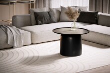 Couchtisch >WL6.811< in Mango Schwarz, Massivholz - 40x60cm (HxD)