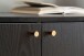 Sideboard >WL6.826< in Eiche Schwarz, Holzwerkstoff - 140x75x40cm (BxHxT)
