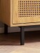 Lowboard >WL6.832< in Eiche Dekor / Wiener Geflecht - 120x46x40 (BxHxT)