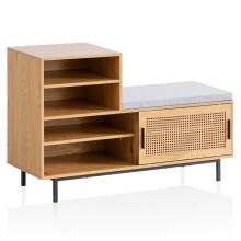 Schuhschrank >WL6.833< in Eiche Dekor / Wiener...