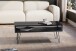 Couchtisch >WL6.841< in Mango Schwarz, Massivholz - 100x40x50cm (BxHxT)