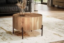 Couchtisch >WL6.844< in Akazie, Massivholz - 41x60cm (HxD)