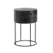 Nachttisch >WL6.848< in Mango Schwarz, Massivholz - 60x40cm (HxD)