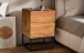 Nachtkommode >WL6.850< in Sheesham, Massivholz - 40x60x38cm (BxHxT)