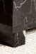 Couchtisch >MONOBLOC< in Marmor Optik schwarz, MDF - 60x35x60cm (BxHxT)