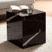 Beistelltisch >MONOBLOC< in Marmor Optik schwarz, MDF - 40x45x40cm (BxHxT)