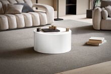 Couchtisch >MONOBLOC< in Weiß Hochglanz, MDF - 30x60cm (HxD)