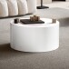 Couchtisch >MONOBLOC< in Weiß Hochglanz, MDF - 30x60cm (HxD)