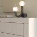 Wohnwand >LEFKADAS< (2-teilig) in weiss / Eiche Dekor - 195,4/61/41,4 cm (B/H/T)