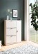 Schuhkipper >WL6.868< in Weiß, Holzwerkstoff - 90x120x24cm (BxHxT)