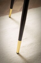 Esstisch >WL6.873< in Marmor-Optik Schwarz, Holzwerkstoff - 76x75cm (HxT)