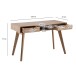 Schreibtisch >WL6.874< in Eiche Dekor, Holzwerkstoff - 120x77x55cm (BxHxT)