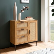 Kommode >WL6.877< in Eiche Dekor, Holzwerkstoff -...