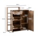 Schuhkommode >WL6.878< in Eiche Dekor, Holzwerkstoff - 98x110x30cm (BxHxT)