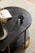 Couchtisch >WL6.896< in Marmor Optik Schwarz / gold - 100x45x60 (BxHxT)