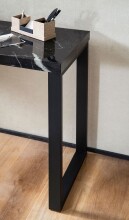 Konsolentisch >WL6.909< in Marmor-Optik Schwarz - 120x76x40 (BxHxT)