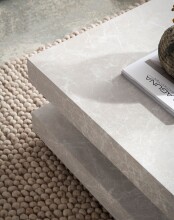 Couchtisch >WL6.921< in Stein-Optik, Holzwerkstoff - 60x34x60cm (BxHxT)